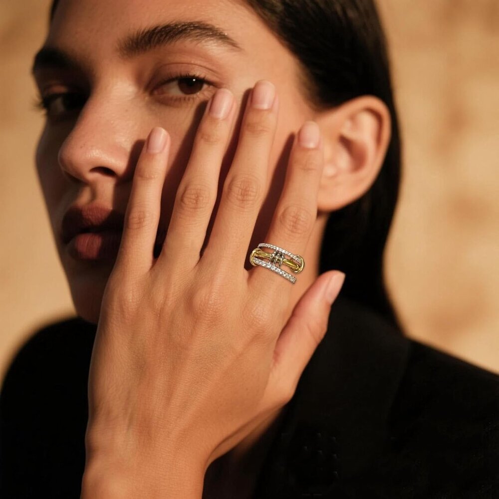 Chic Gold And Silver Stackable Rings For Women - … - image 4